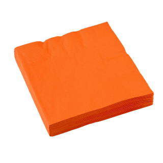 x20 Serviettes en papier Orange