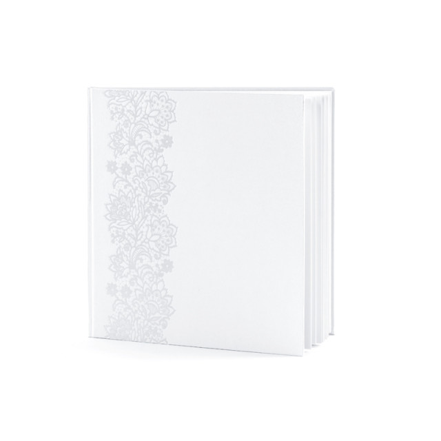 Livre d'Or Blanc et Fleurs