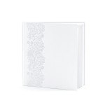 Livre d'Or Blanc et Fleurs