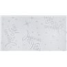 NAPPE JOYEUSES FETES BLANC