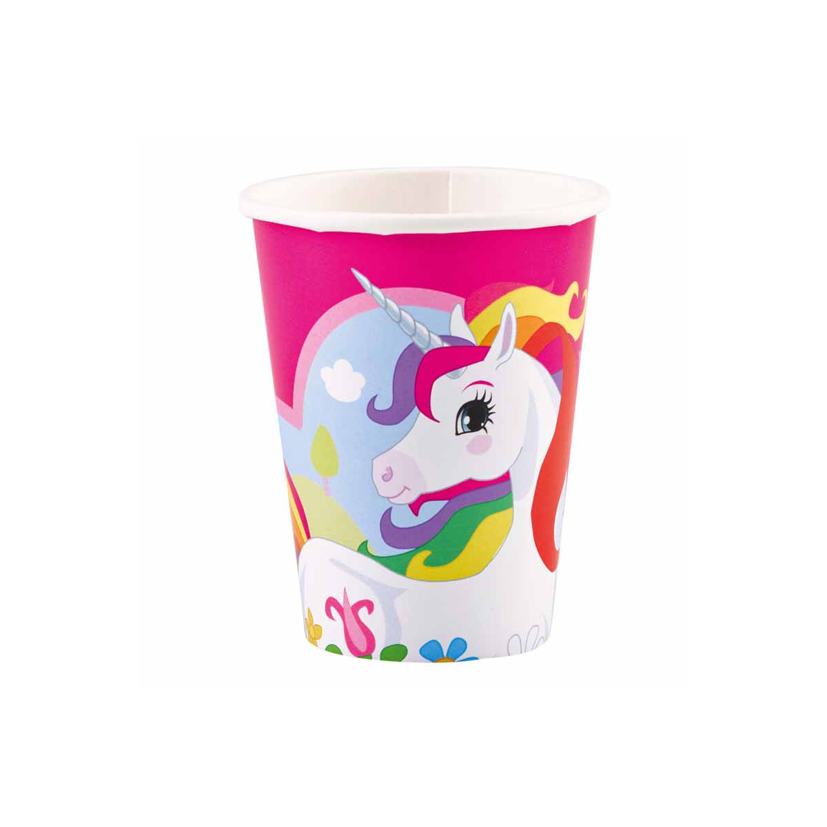 x8 Gobelets Licorne Rose