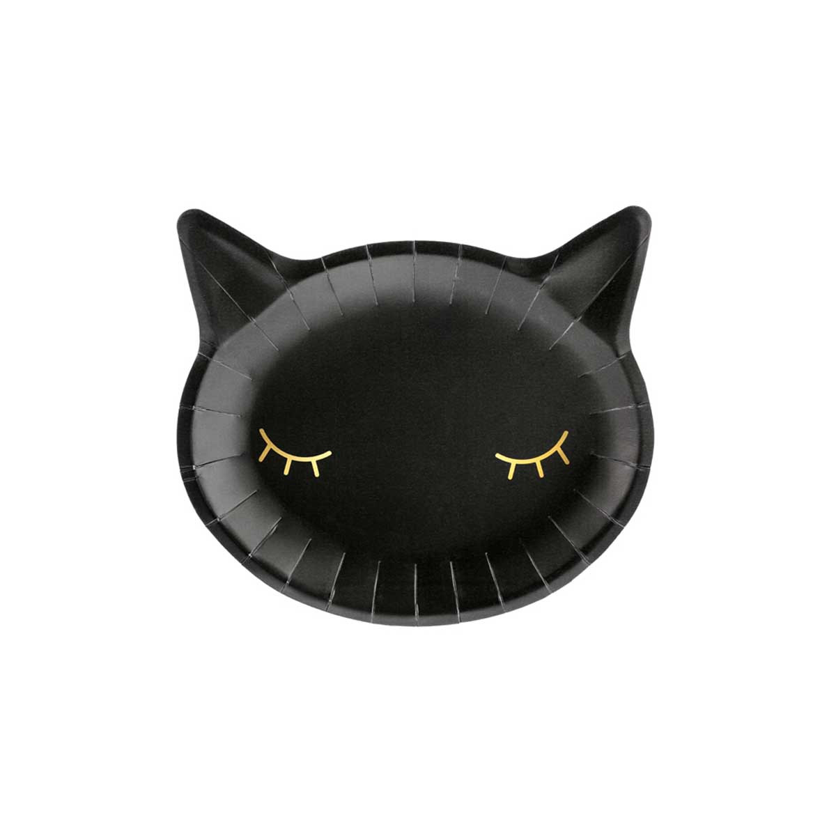 x6 Assiettes Chat Noir