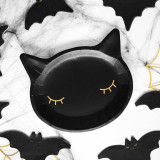 x6 Assiettes Chat Noir