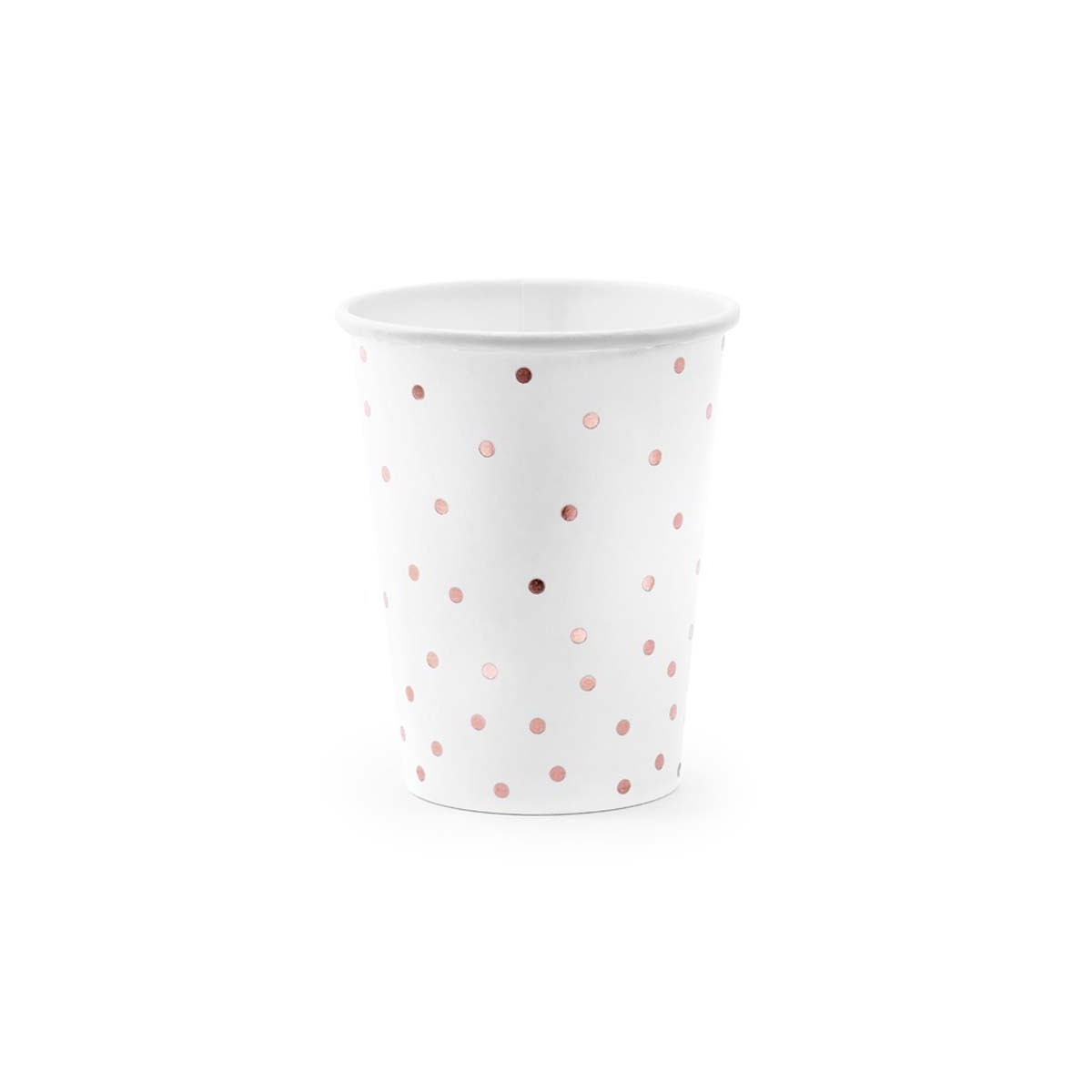 Lot de 6 verres jetables biodégradables en carton 270 cc pour Noël et  Nouvel An couleur or avec motifs blancs et argentés