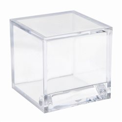 Contenant dragées cube transparent