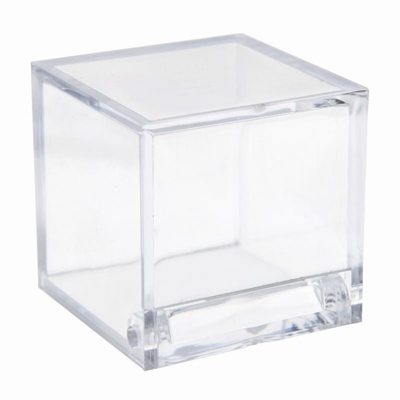 Contenant dragées cube transparent