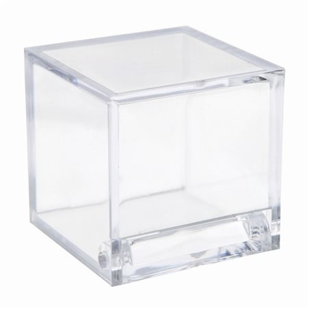 Contenant dragées cube transparent