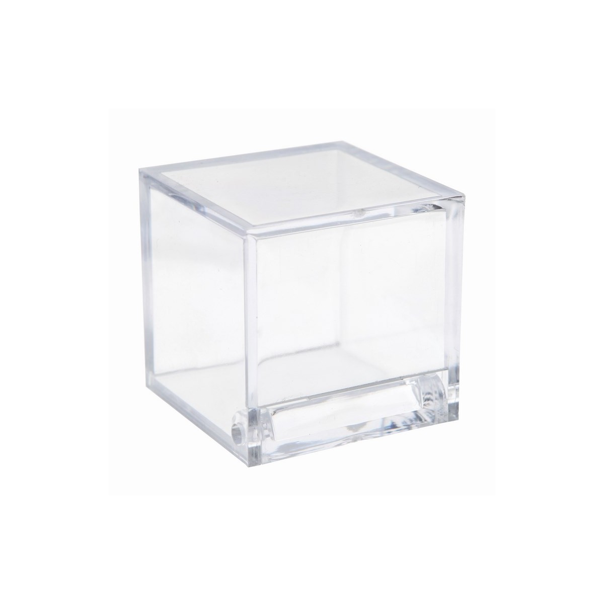 Contenant dragées cube transparent