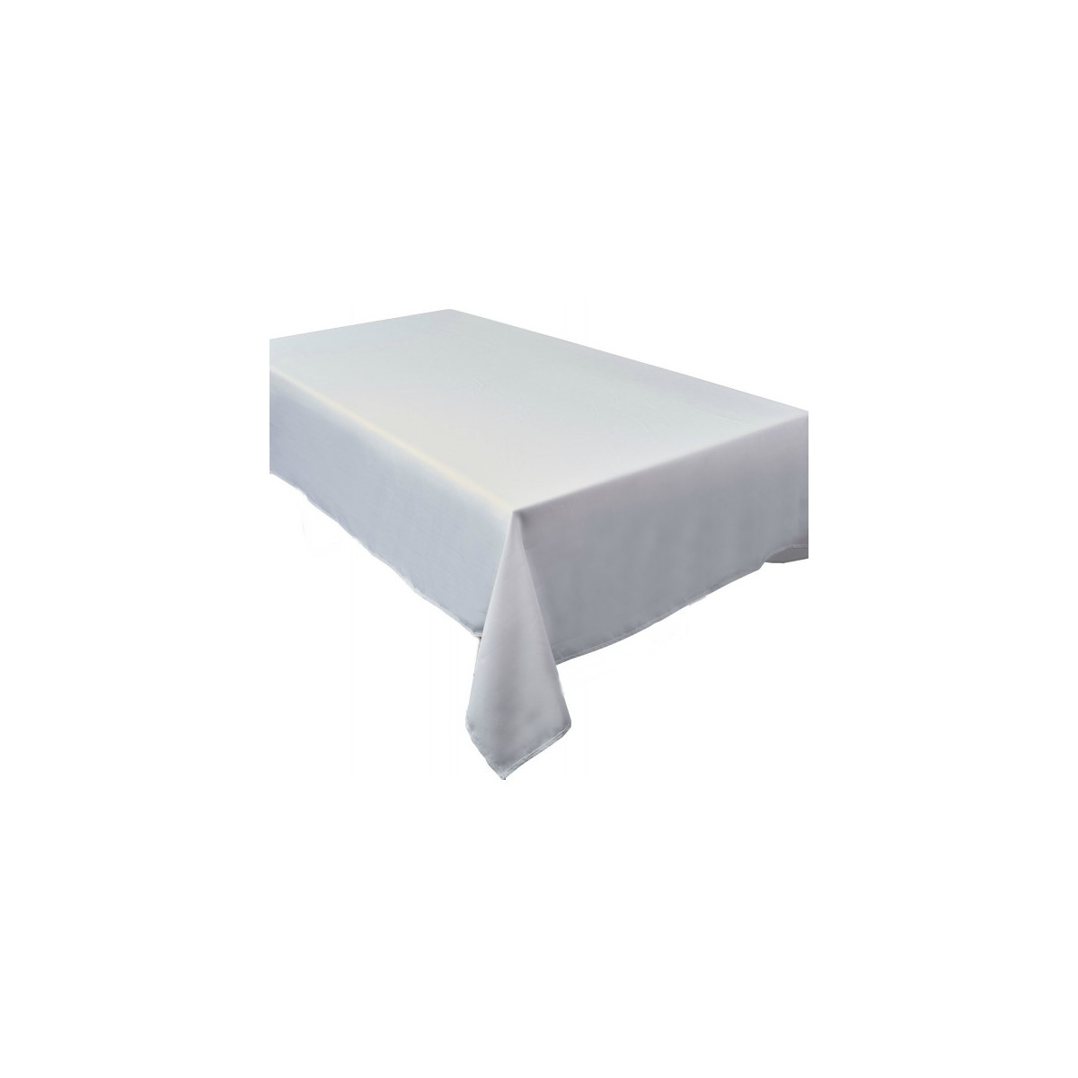 Nappe antitache unie blanche rectangulaire 145 x 240 cm - Conforama