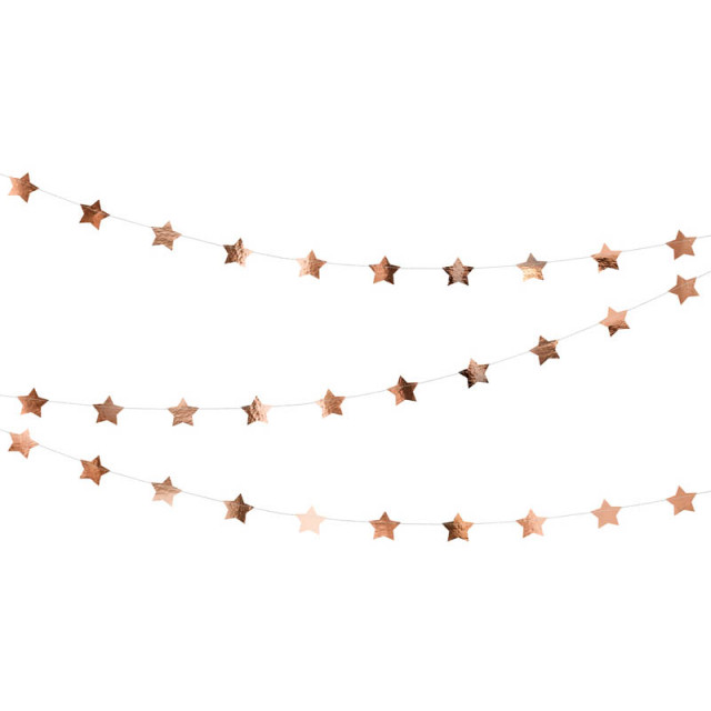 Guirlande étoile Rose Gold 3.6 m