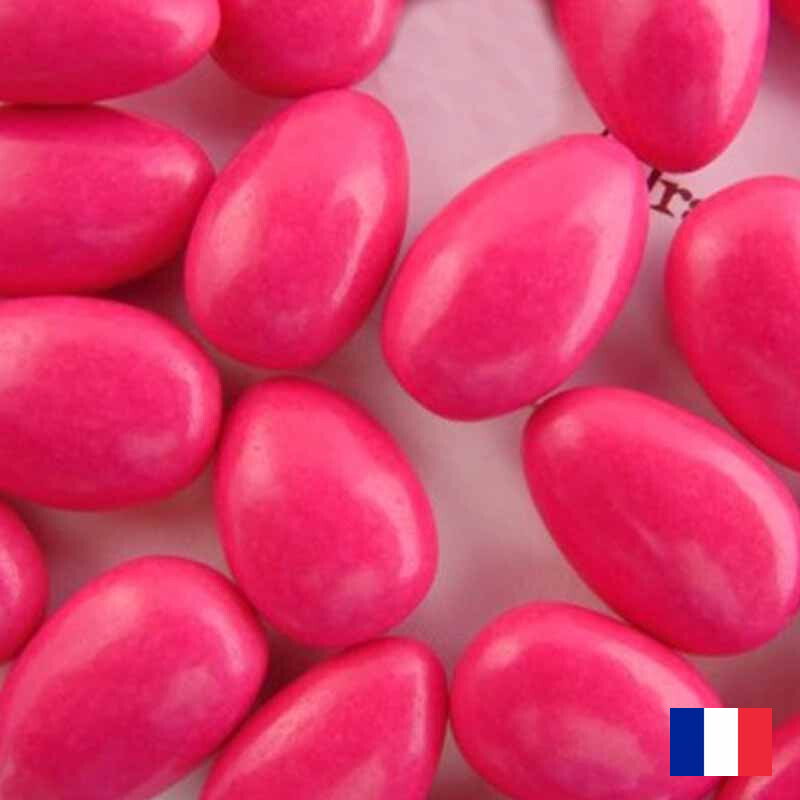 1KG DRAGEES AMANDE 40% - FUCHSIA