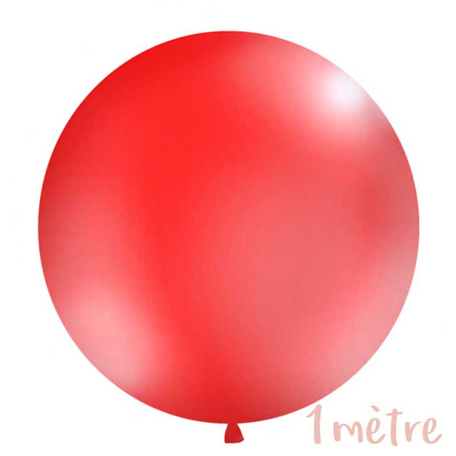 Ballon géant de Baudruche 1 mètre Rouge