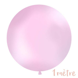 Ballon géant de Baudruche 1 mètre Rose Pastel