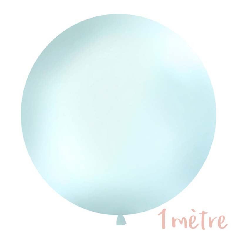 Ballon géant de Baudruche 1 mètre Bleu Pastel