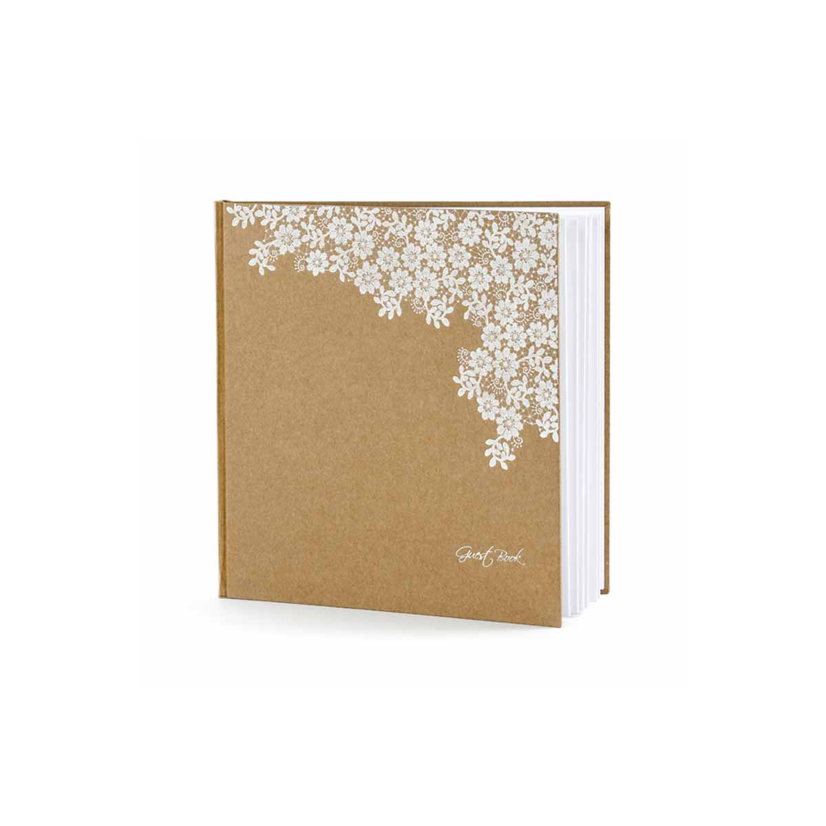 Livre D'or Kraft & Fleurs Blanches