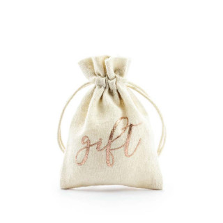 x10 Sachet en tissu pour cadeaux invité