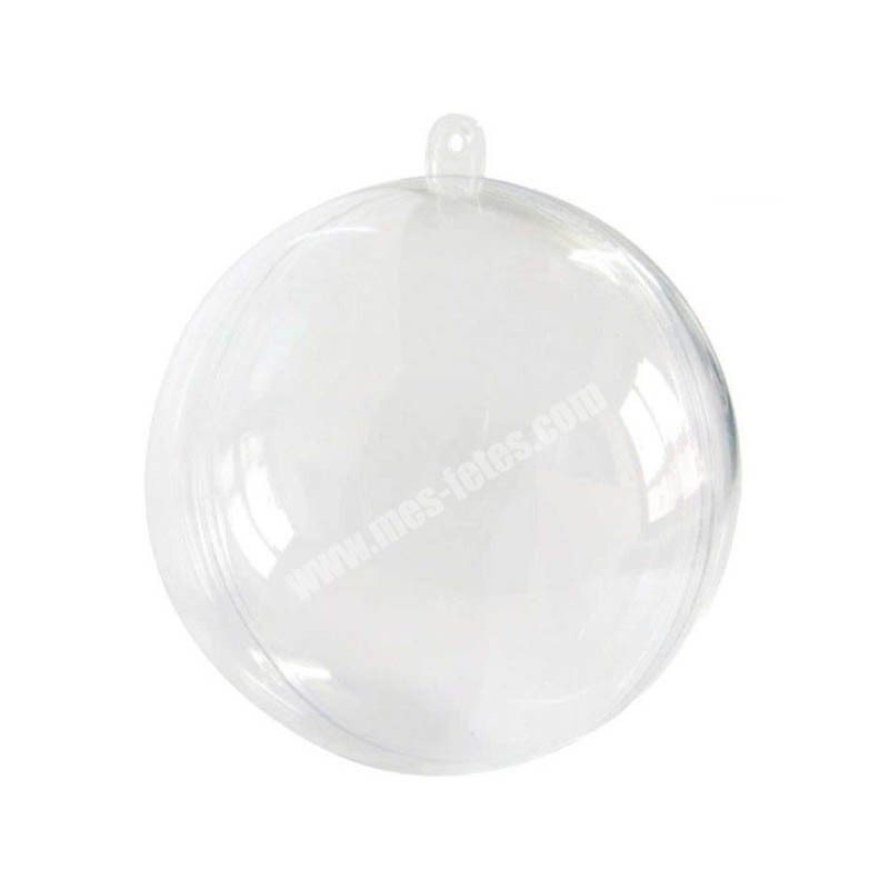 x1 Boule de Noel Transparente 8 cm