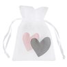 Sachet Dragées Coeur Rose x 6