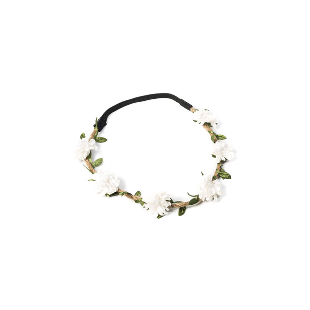 Headband Mariage Champêtre Fleurs Blanches