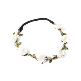 Headband Mariage Champêtre Fleurs Blanches