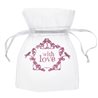 Sachet dragées With Love Rose x 10