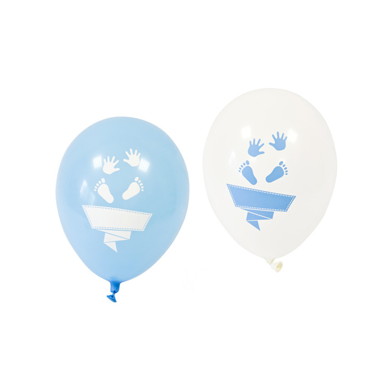 8x Ballon baby shower bleu