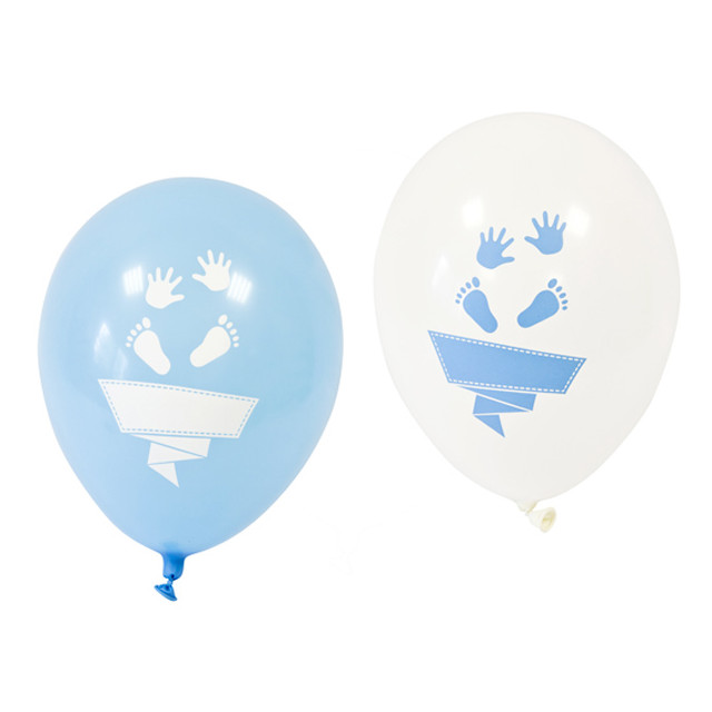 8x Ballon baby shower bleu