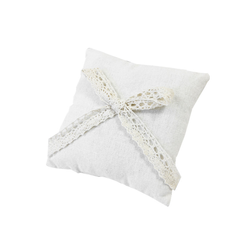 Coussin d'alliance Noeud dentelle