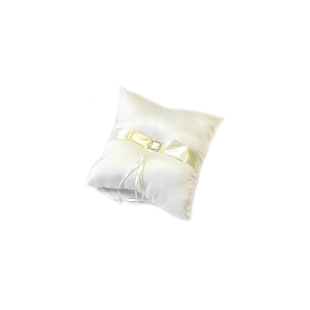 Coussin d'alliance satin ivoire