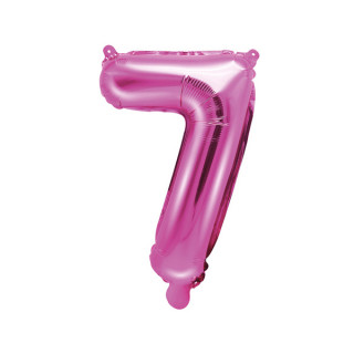 Ballon Chiffre 7 Rose Foncé