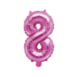 Ballon Chiffre 8 Rose Foncé