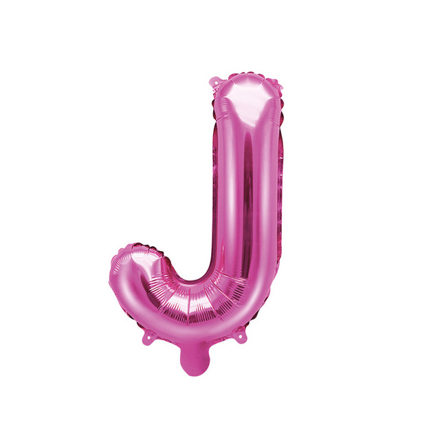 Ballon Lettre J Rose Foncé