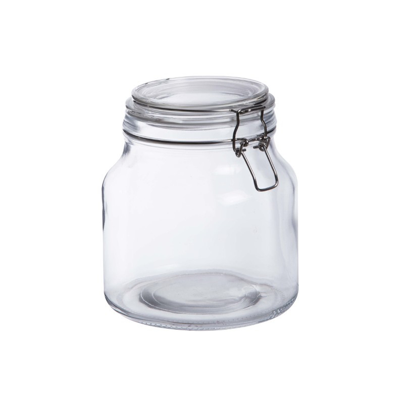 Bonbonnière en verre fermeture metal 2L