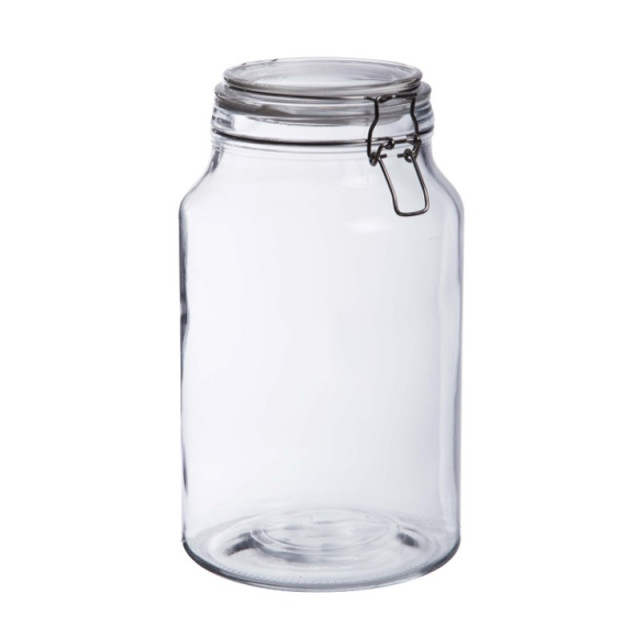 Bonbonnière en verre fermeture metal 4L