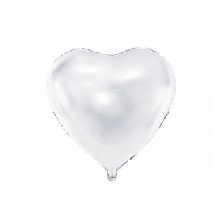 Ballon Mylar Coeur Blanc