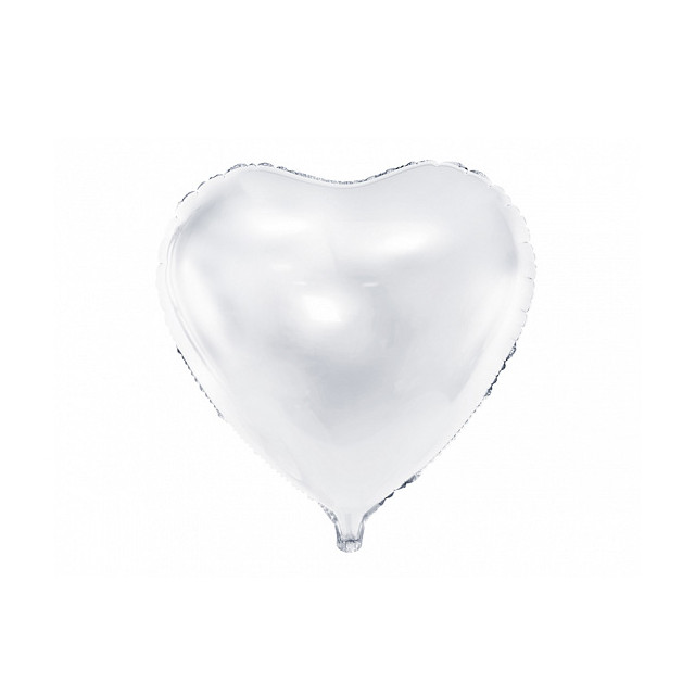 Ballon Mylar Coeur Blanc