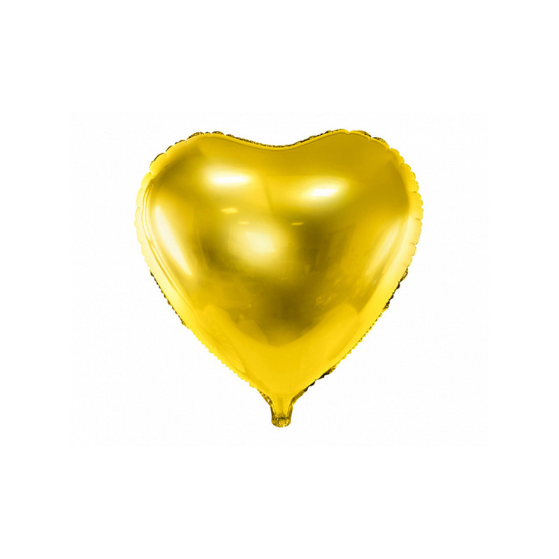 Ballon Mylar Coeur Or