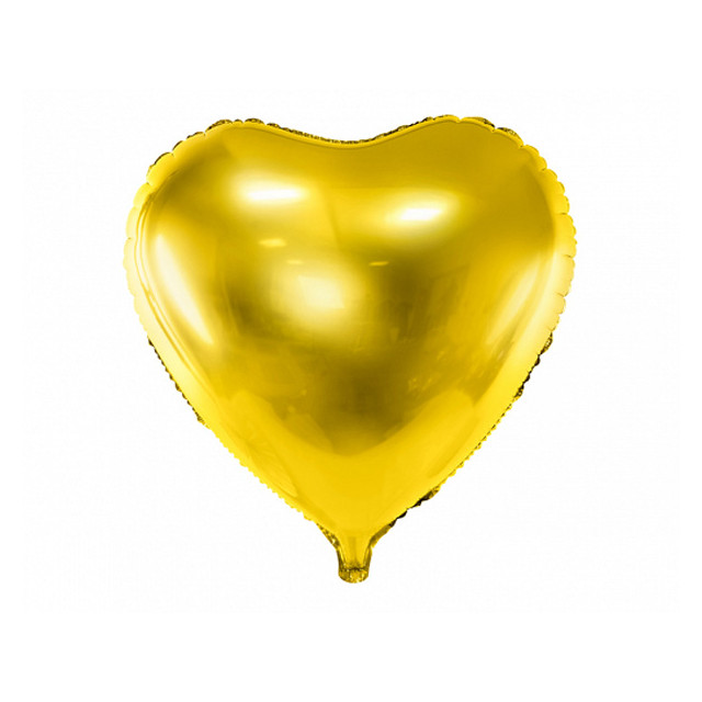 Ballon Mylar Coeur Or