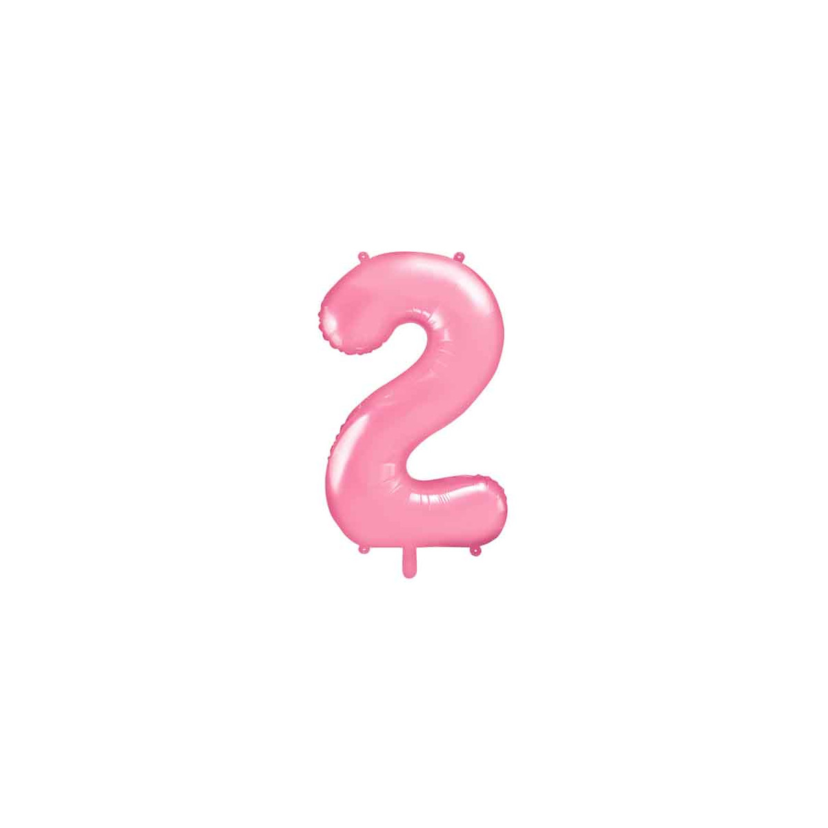 Ballon Chiffre 2 Rose pâle