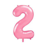 Ballon Chiffre 2 Rose pâle