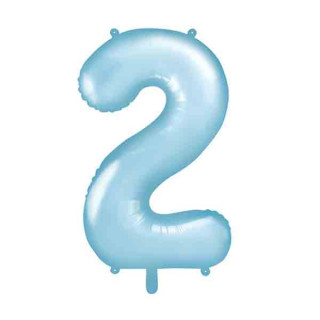 Ballon multicolore anniversaire 2 ans x6