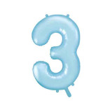 Ballon Chiffre 2 Bleu ciel 86cm
