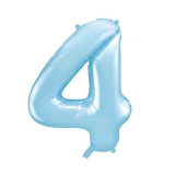 Ballon Chiffre 4 Bleu ciel