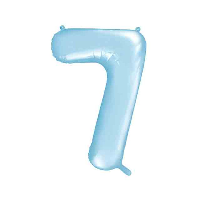 Ballon Chiffre 7 Bleu ciel