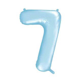 Ballon Chiffre 7 Bleu ciel