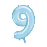 Ballon Chiffre 9 Bleu ciel 86cm