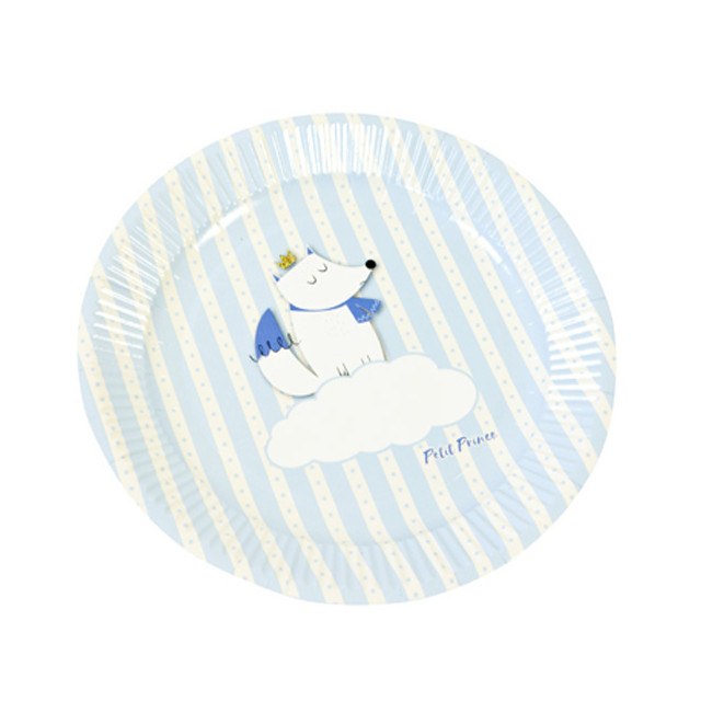 x6 Assiettes Bleu Babyshower