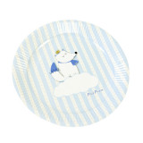 x6 Assiettes Bleu Babyshower