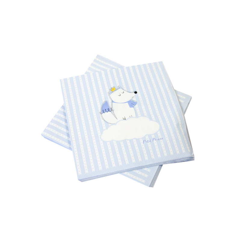 x20 Serviette Papier Babyshower bleu