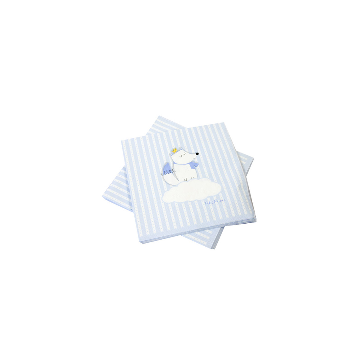 x20 Serviette Papier Babyshower bleu